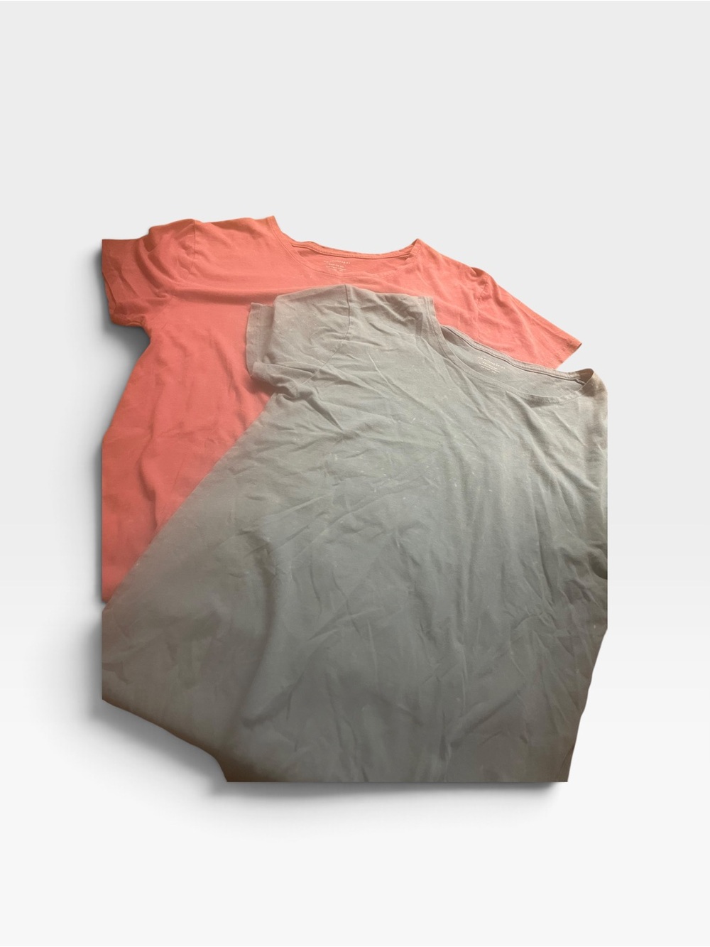 No Boundaries Kids Short Sleeve Tee Duo - Coral and Light Gray